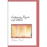Centenary Papers And Others by Philipson David