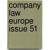 Company Law Europe Issue 51 door Onbekend