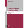 Computing And Combinatorics door Onbekend