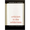 Criticism in the Wilderness door Hayden White