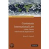 Customary International Law by Brian D. Lepard