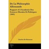 De La Philosophie Allemande door Charles De Rémusat