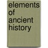 Elements Of Ancient History