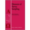 Elements Of Survey Sampling door Reenee Singh
