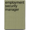 Employment Security Manager by Unknown