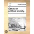 Essay On Political Society.