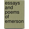 Essays and Poems of Emerson by Stuart Pratt Sherman