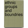 Ethnic Groups and Boundries by Frederik Barth