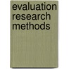 Evaluation Research Methods door Elliot Stern