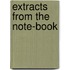 Extracts From The Note-Book