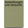 Feststellungen und Versuche door Franz Baermann Steiner