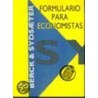Formulario Para Economistas by Peter Berek