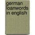 German Loanwords In English