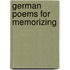 German Poems For Memorizing