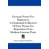 German Poetry for Beginners by Unknown