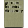 German Technical Dictionary door Onbekend