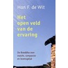 Het open veld van de ervaring by H.F. de Wit