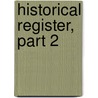 Historical Register, Part 2 door C.H. Green