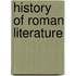 History Of Roman Literature