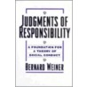 Judgments Of Responsibility door Henry Ed. Weiner