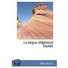 La Langue D'Alphonse Daudet by Mary Burns