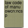 Law Code Of Manu Owcn:ncs P door Patrick Olivelle