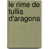Le Rime De Tullia D'Aragona