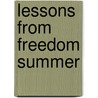 Lessons from Freedom Summer door Linda Reid Gold