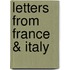 Letters from France & Italy