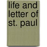 Life And Letter Of St. Paul by David Smith