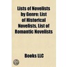 Lists of Novelists by Genre by Not Available