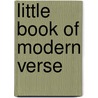 Little Book of Modern Verse by Jessie Belle Rittenhouse