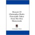 Memoir of Christopher Healy