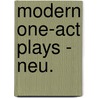 Modern One-act Plays - Neu. by Harold Pinter