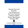 National Needs and Remedies door Evangelical Alliance for the United Stat