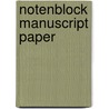 Notenblock Manuscript Paper by Unknown