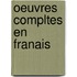 Oeuvres Compltes En Franais