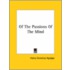 Of The Passions Of The Mind