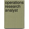 Operations Research Analyst by Unknown