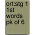 Ort:stg 1 1st Words Pk Of 6