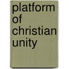 Platform of Christian Unity door Onbekend