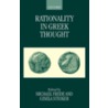 Rationality Greek Thought P door Michael Frede
