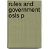 Rules And Government Osls P