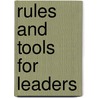 Rules And Tools For Leaders door Perry M. Smith