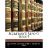 Secretary's Report, Issue 9 door Harvard College