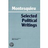 Selected Political Writings door Montesquieu