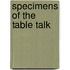 Specimens Of The Table Talk