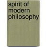 Spirit of Modern Philosophy door Josiah Royce