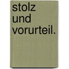 Stolz Und Vorurteil. by Jane Austen