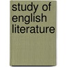 Study of English Literature by John Morley